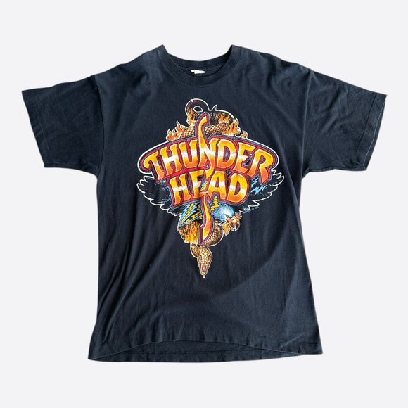 Vintage Black Thunderhead Killing With Style Graphic T-Shirt - Picture 1 of 2